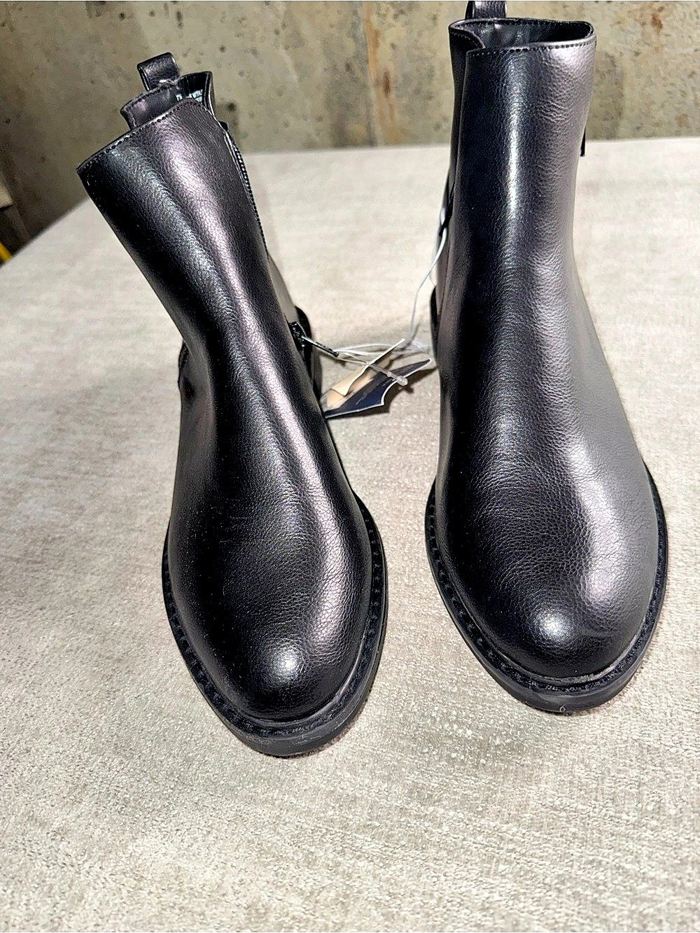 A New Day Brenna Black Ankle Boots Women’s 7.5 Memory Foam NWT